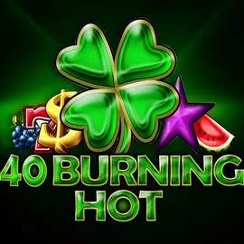 40 Burning Hot slot logo by Amusnet Interactive at BetBuffoon Casino40 Burning Hot