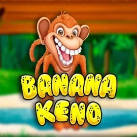 Banana Keno slot logo by Caleta Gaming at BetBuffoon CasinoBanana Keno