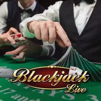 Live Blackjack logo – Live Casino by Evolution at BetBuffoon Casino