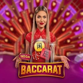 Official Live Casino logo: Mega Baccarat by Pragmatic Play at BetBuffoon Casino
