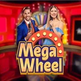 Mega Wheel slot logo by Pragmatic Play at BetBuffoon Casino