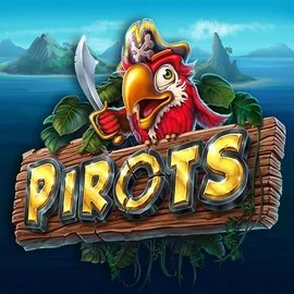 Pirots slot logo by ELK Studios at BetBuffoon CasinoPirots