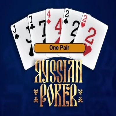Russian Poker by OneTouch Games, showcased at betbuffooncasino.eu – game logo