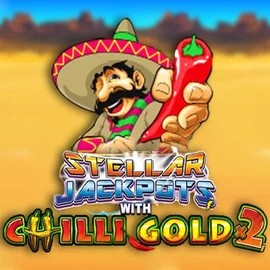 Stellar Jackpots with Chilli Gold x2 logo – Jackpots by Lightning Box Game at BetBuffoon Casino