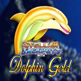 Official Jackpots logo: Dolphin Gold with Stellar Jackpots by Lightning Box Game at BetBuffoon Casino