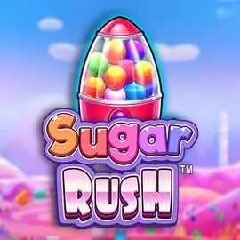 Sugar Rush logo by Pragmatic Play at BetBuffoon Casino