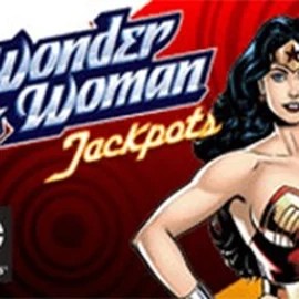 Wonder Woman Jackpots logo by Amaya at BetBuffoon Casino